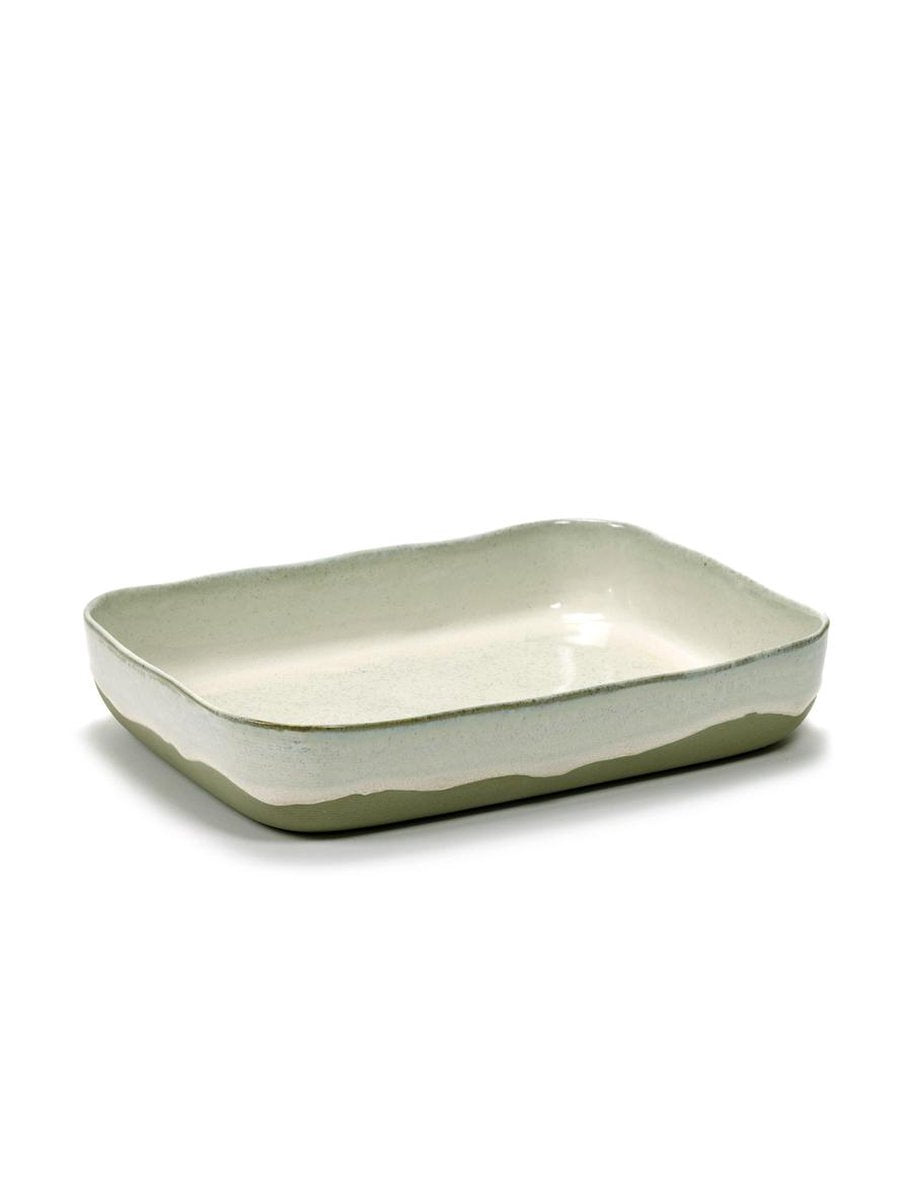 Serax - merci la nouvelle table - plat allant au four - blanc - 2 pièces