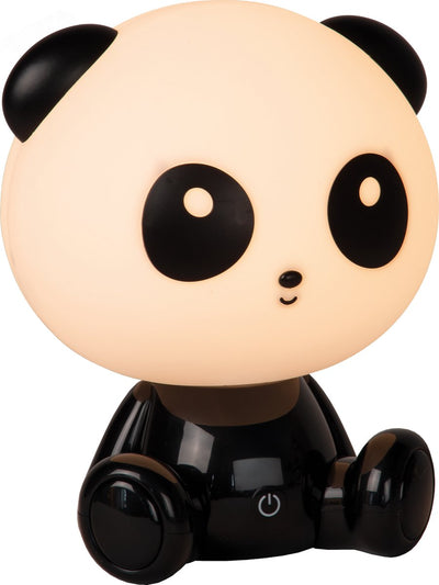 Lucide dodo panda - lampe de nuit chambre d'enfant - led 3 stepdim - 1x3w 4000k - noir