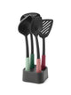 Brabantia savoureux+ ensemble d'ustensiles de cuisine avec support - 4 pièces - couleurs mélangées