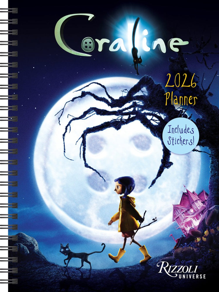 Calendrier de planification 2026 de l'univers Rizzoli Coraline (comprend des autocollants)
