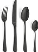 Amefa austin vintage - set de couverts - 24 pièces - 6 personnes - noir