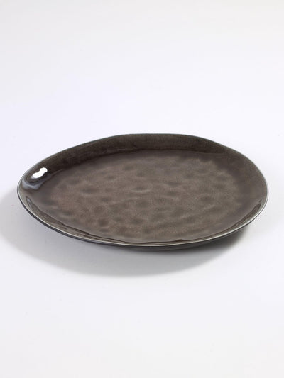 Serax - pascale naessens pure - assiette ovale l - marron - 2 pièces
