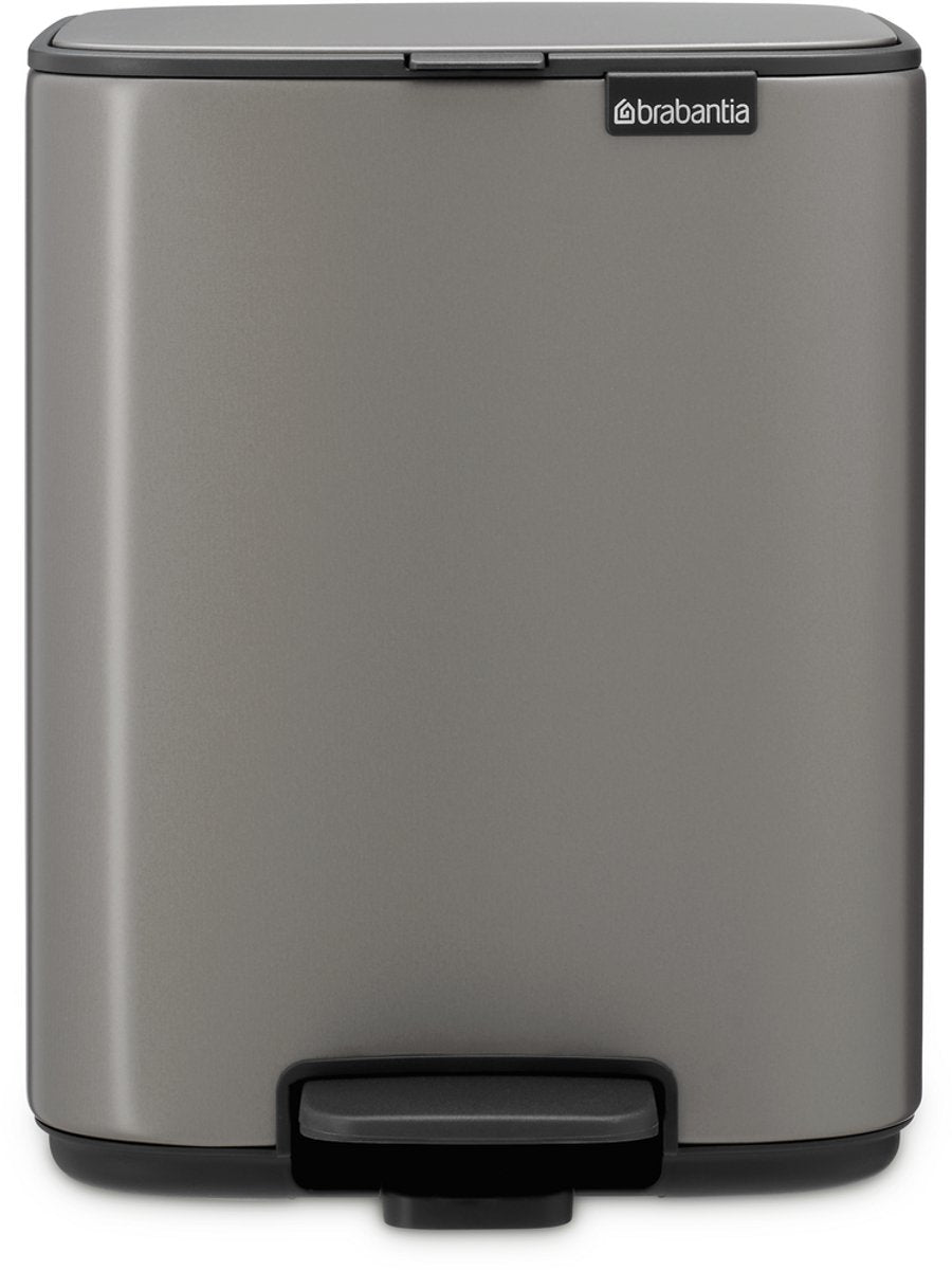 Poubelle à pédale Brabantia bo - 7 litres - salle de bain - platine
