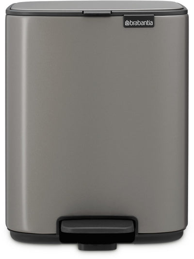 Poubelle à pédale Brabantia bo - 7 litres - salle de bain - platine