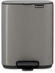 Poubelle à pédale Brabantia bo - 7 litres - salle de bain - platine
