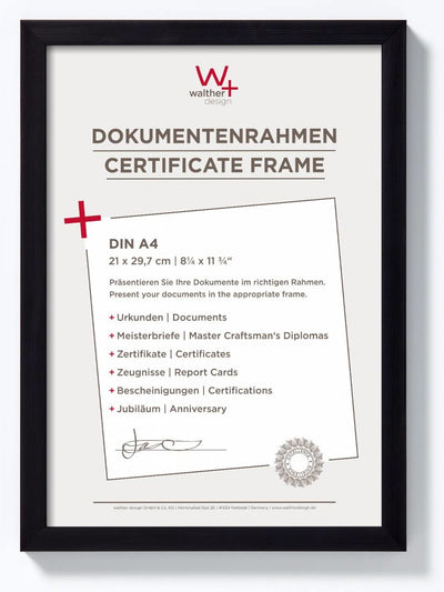 Construction Walther - cadre photo - format photo 21x29,7 cm (din A4) - noir