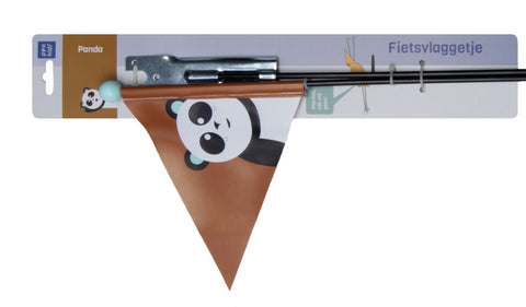 Drapeau de sécurité Pexkids Panda Braun avec un imprimé Panda