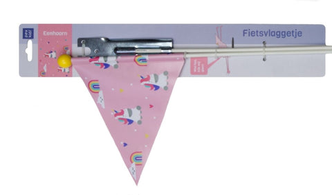 Drapeau de sécurité Pexkids Licorne Rose avec imprimé licorne