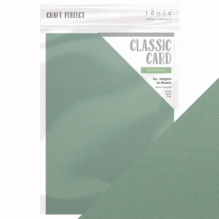 Craft Perfect par Tonic Studios Craft Perfect • Carte classique Spring Meadow Vert sel de mer