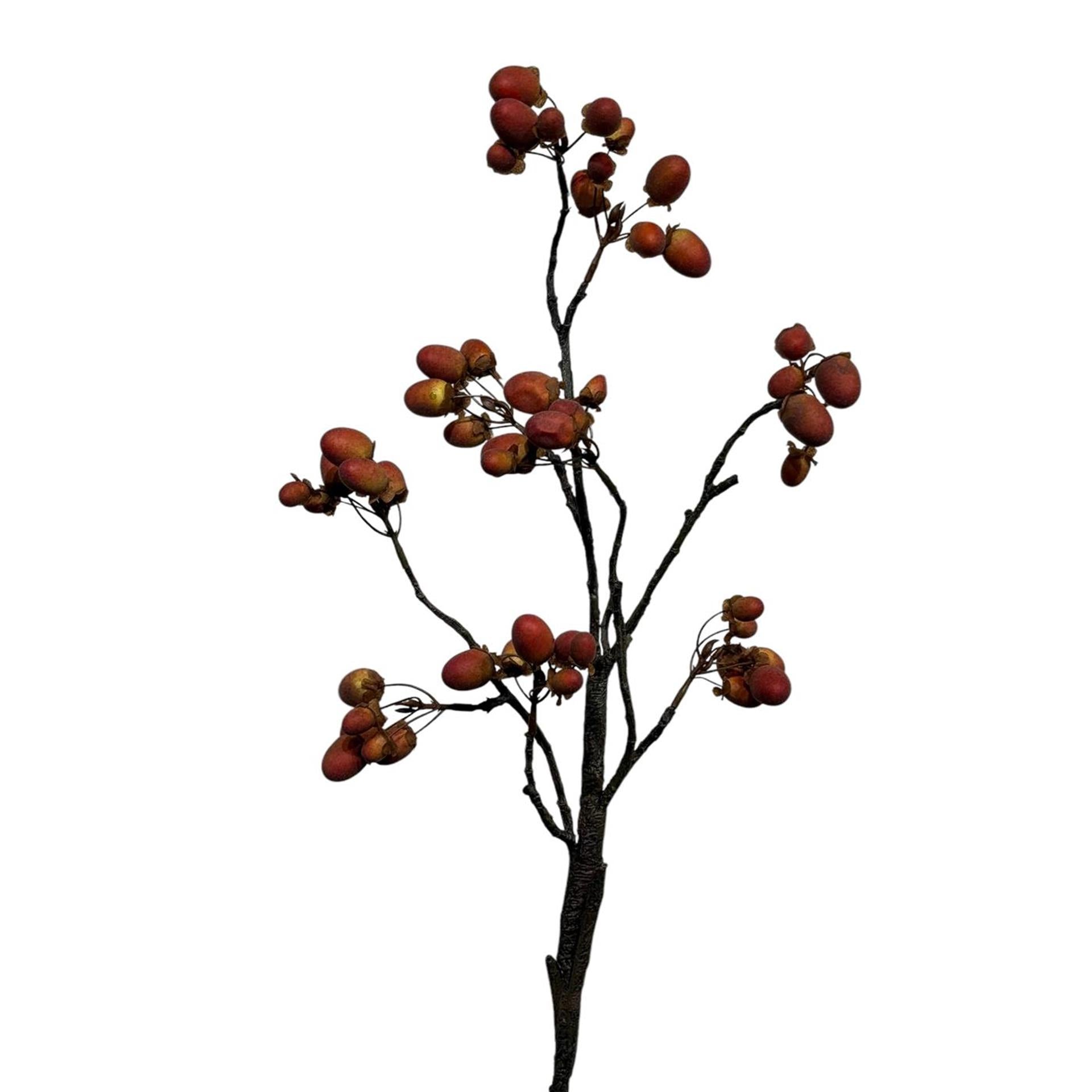 Branche artificielle collection Roberts avec baies orange 90cm