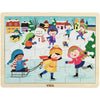Viga seasons puzzle en bois, les saisons, hiver, dim. 30x22,5 cm, 24 pièces, 1 pièce