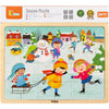 Viga seasons puzzle en bois, les saisons, hiver, dim. 30x22,5 cm, 24 pièces, 1 pièce