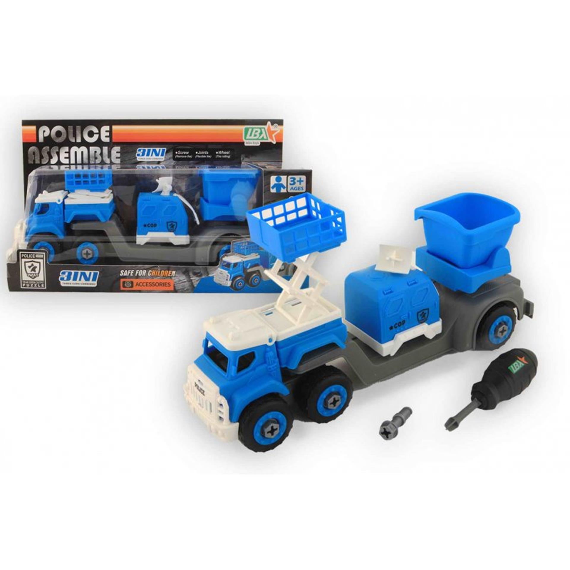 Camion de police 3-en-1 27cm