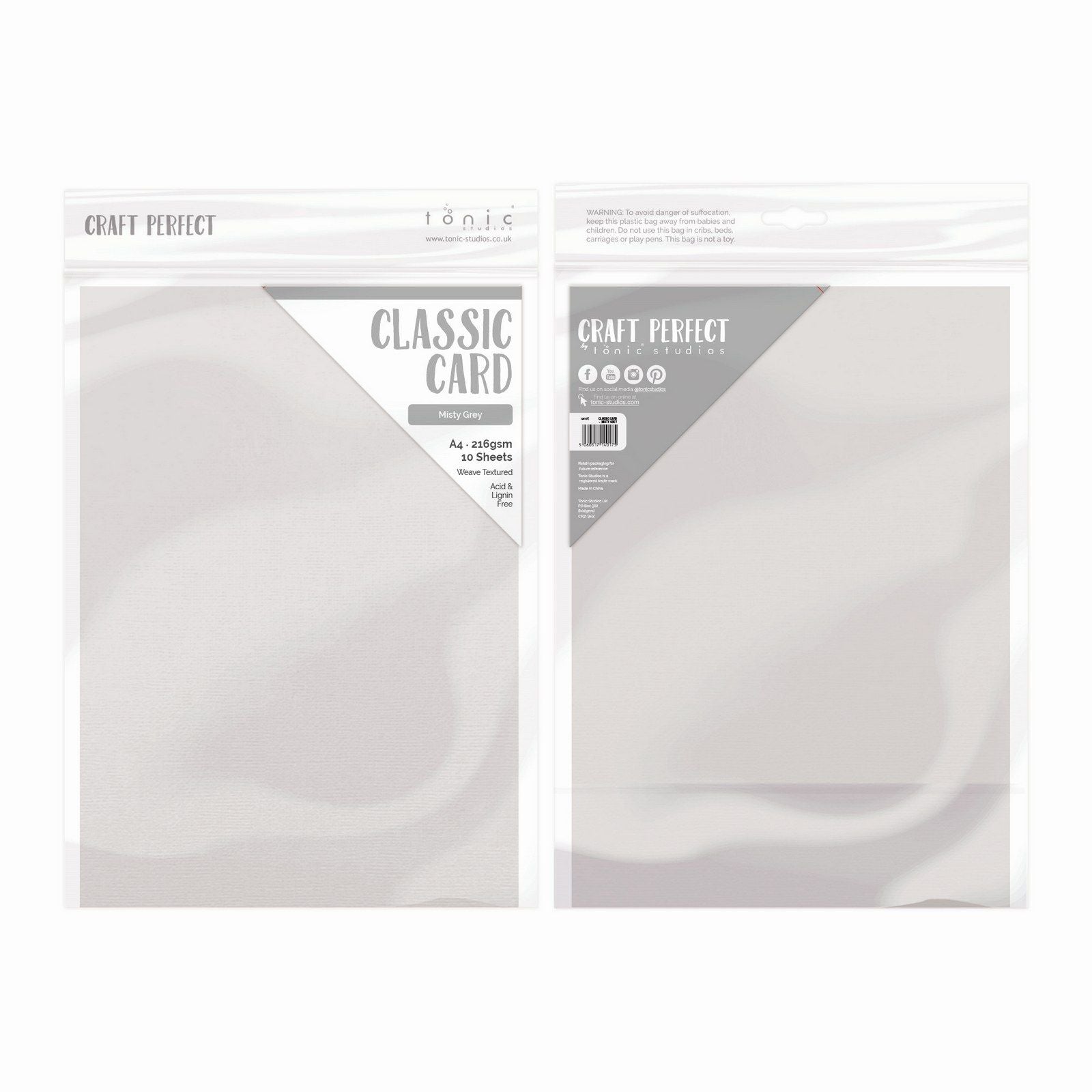 Craft perfect par Tonic Studios Craft Perfect • carte classique a4 10 pièces gris brumeux
