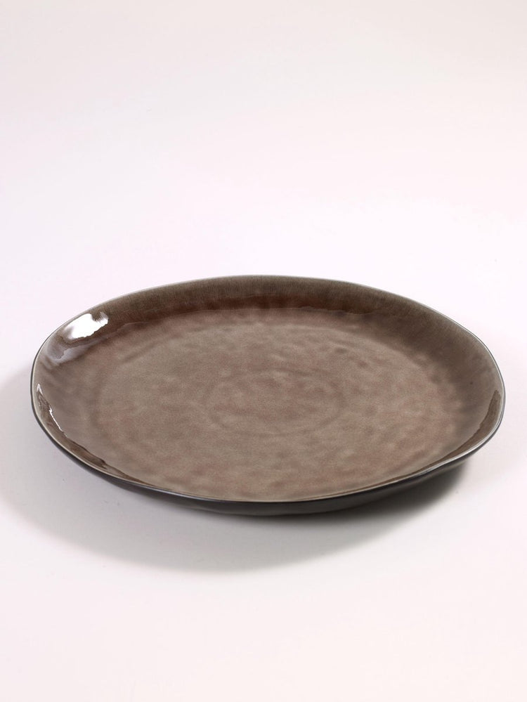 Serax - pascale naessens pure - assiette l - marron - 33 ø - 2 pièces