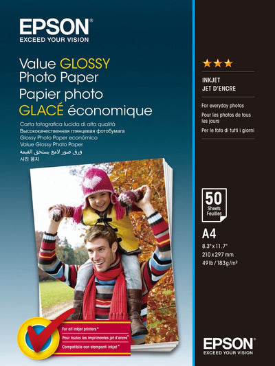 Pack de papier photo brillant Epson Value Papier photo brillant