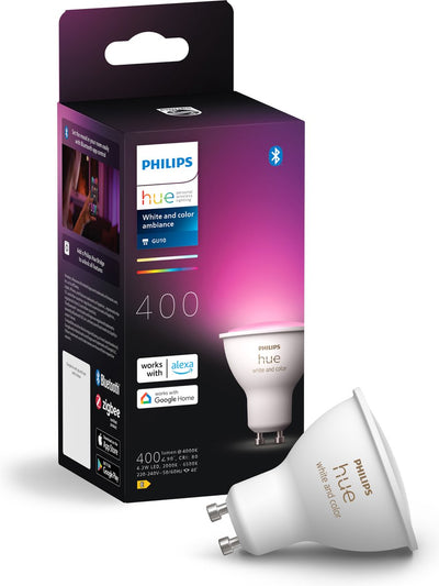 Philips hue spot - lumière blanche et colorée - 1 pack - gu10