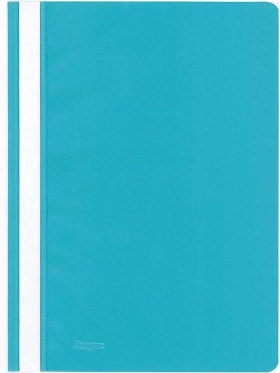 Dossier à fixation rapide Kangaro - a4 - pp - turquoise - rétrécissement de 25 pièces - k-22049