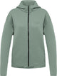 Jack wolfskin mogari hooded fz w veste outdoor femme - vert zinnia