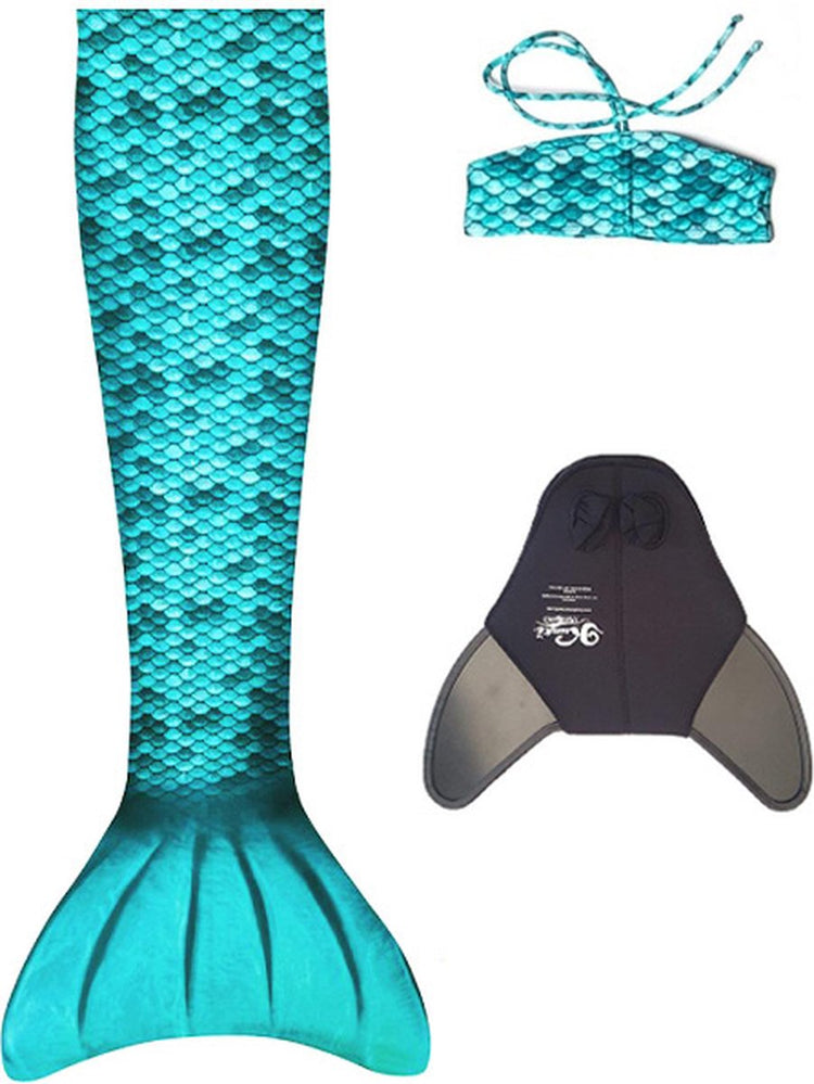 Queue de sirène Kuaki - ensemble turquoise - xs - 8 ans