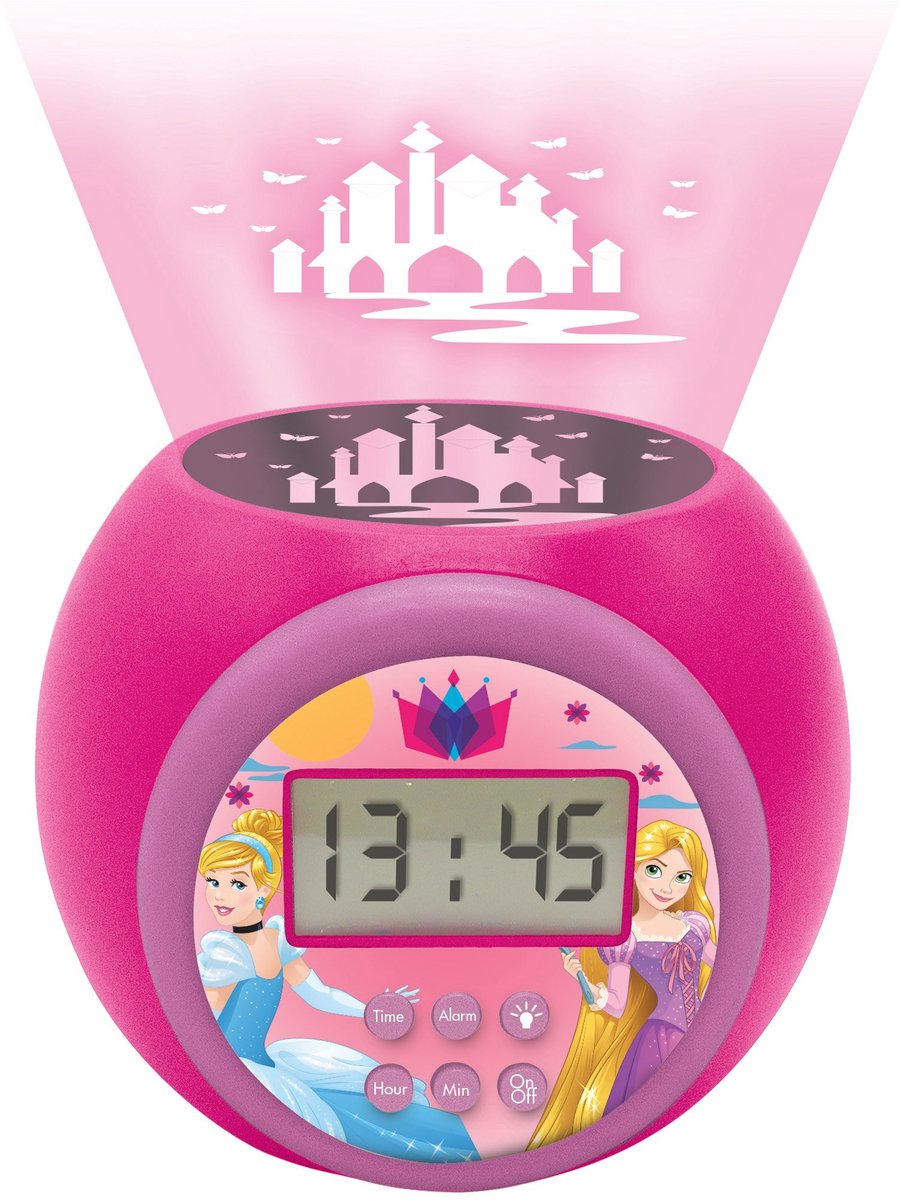 Disney Princess Projecteur Wekker Pink