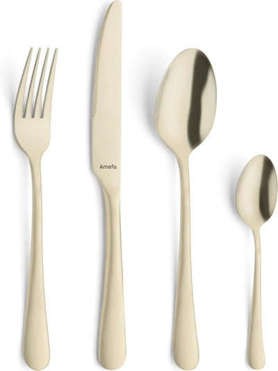 Amefa austin vintage - champagne - set de couverts 24 pièces - 6 personnes