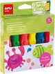 Tubes de peinture pour enfants Apli avec pinceau | 6 couleurs fluo