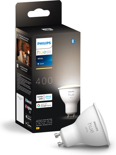 Philips hue spot - lumière blanche chaude - 1 paquet - gu10