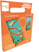 Circuit de puzzle magnétique à gratter - dinosaure - 2 en 1 - puzzle et piste de billes avec 5 billes - 3 ans