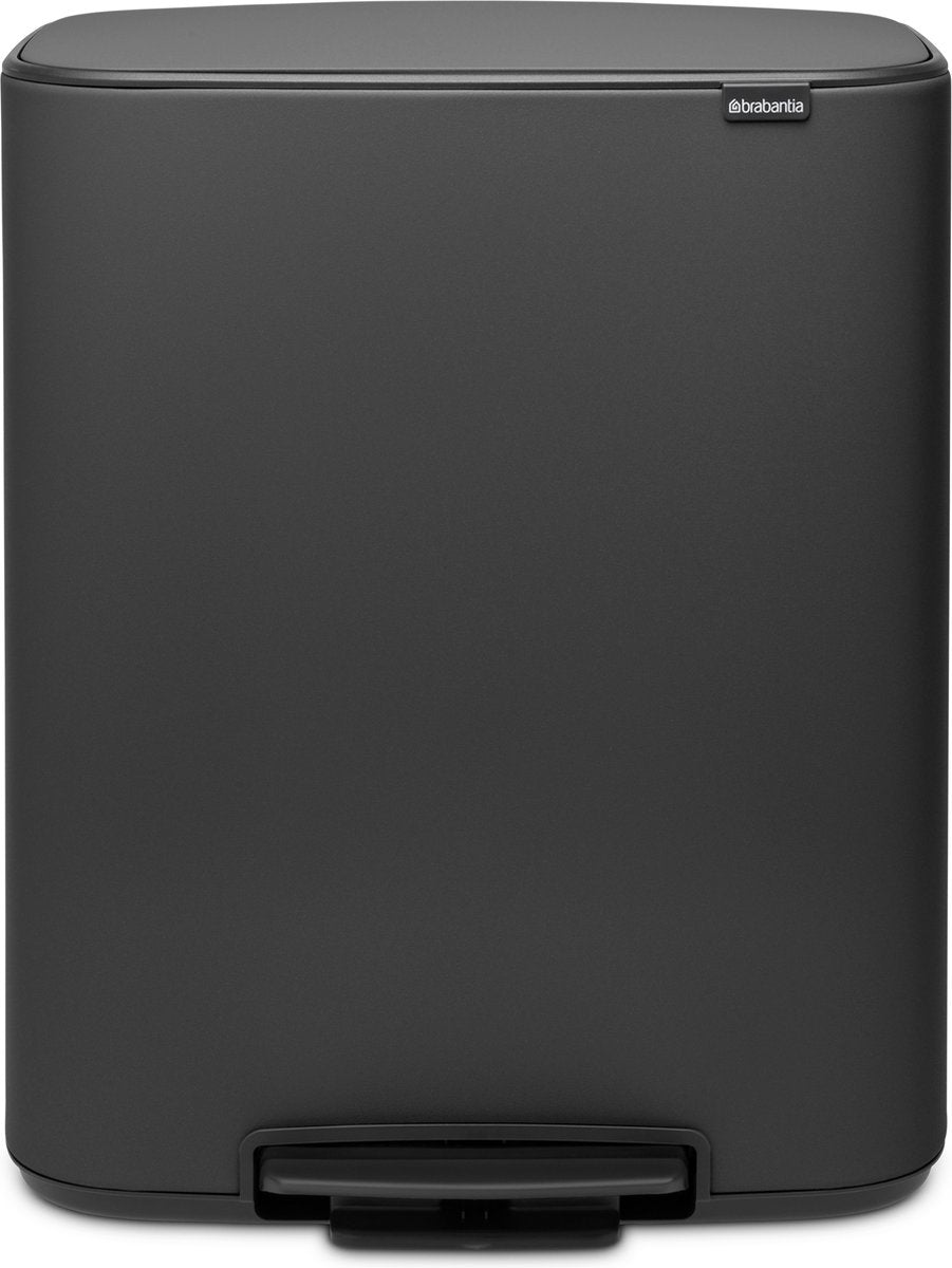 Poubelle Brabantia bo - 60 litres - 1 compartiment - gris minéral infini