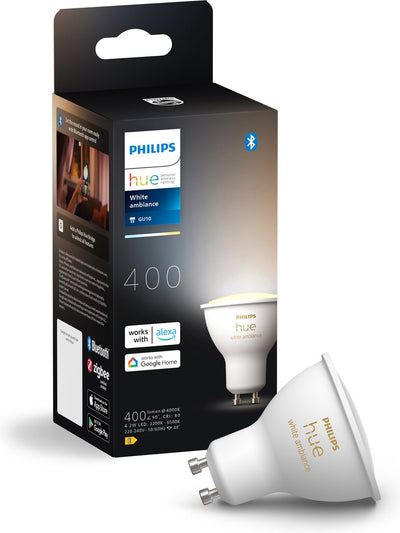 Philips hue spot - lumière blanche chaude à froide - 1 pack - gu10