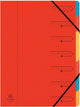 Exacompta dossier de tri 7 pièces rouge