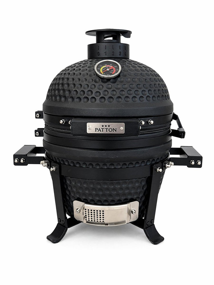 Patton premium mini 13 kamado - grille ø27 cm - noir mat