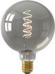 Lampe LED à filament Calex - E27 - source lumineuse vintage - 12,5cm - titane - 4w - dimmable