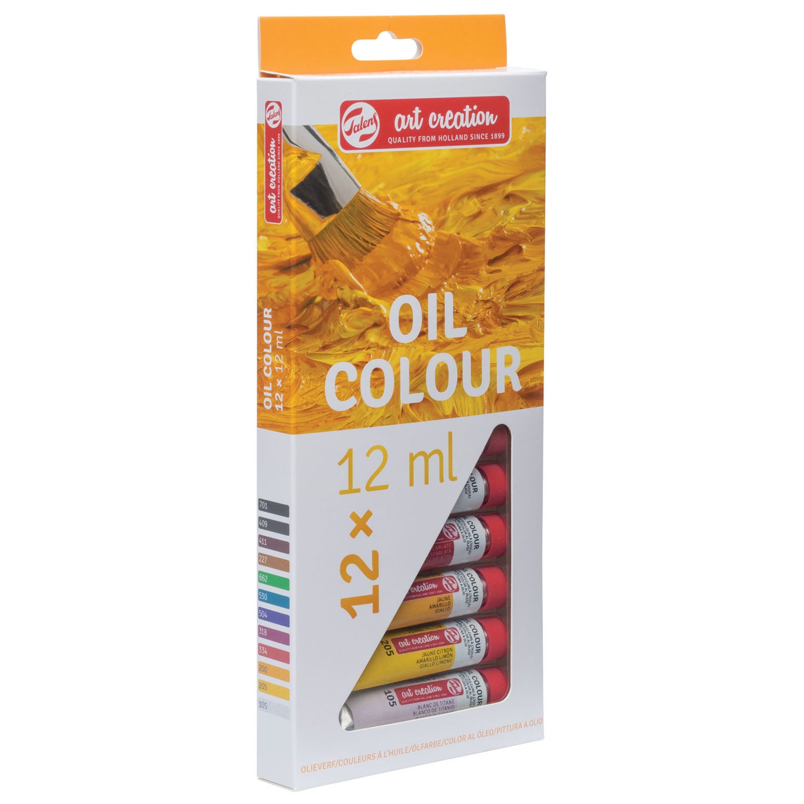 Création artistique Talens • coffret peinture à l'huile 12x12ml