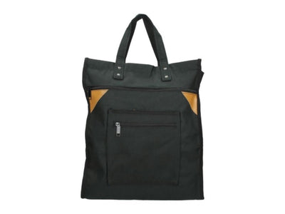 Sac shopping toile robuste noire