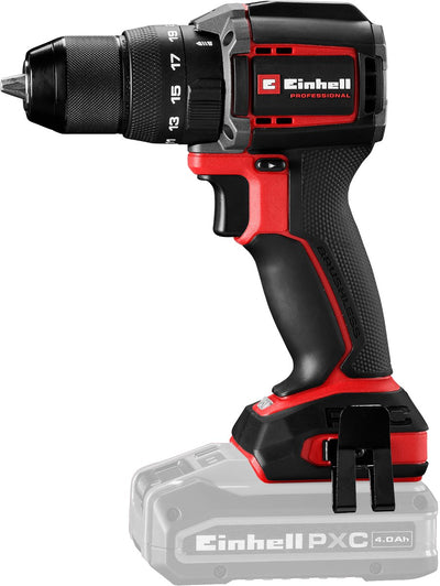 Perceuse-visseuse à percussion professionnelle sans fil Einhell tp-cd 18 70-c li-i bl solo - power x-change - 18 v li-ion - modèle compact - 70 nm - moteur brushless - excl. batterie et chargeur