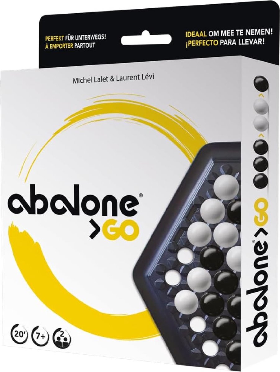 Asmodee Abalone Go Travel Game - 2 joueurs - Jeu de stratégie