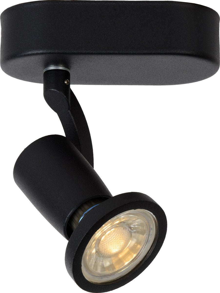 Lucide jaster-led - spot de plafond (plafonnier) - led - gu10 - 1x5w 2700k - noir