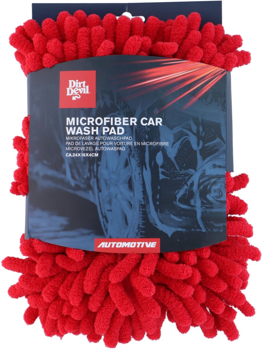 Dirt devil - tampon de lavage de voiture - éponge de nettoyage - voiture - rouge
