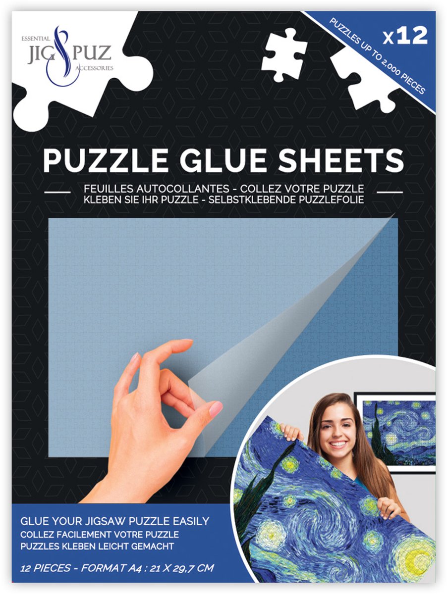 Jig puz - feuille de puzzle autocollante pour 2000 pièces