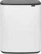 Poubelle Brabantia bo touch bin - 60 litres - 1 compartiment - blanc