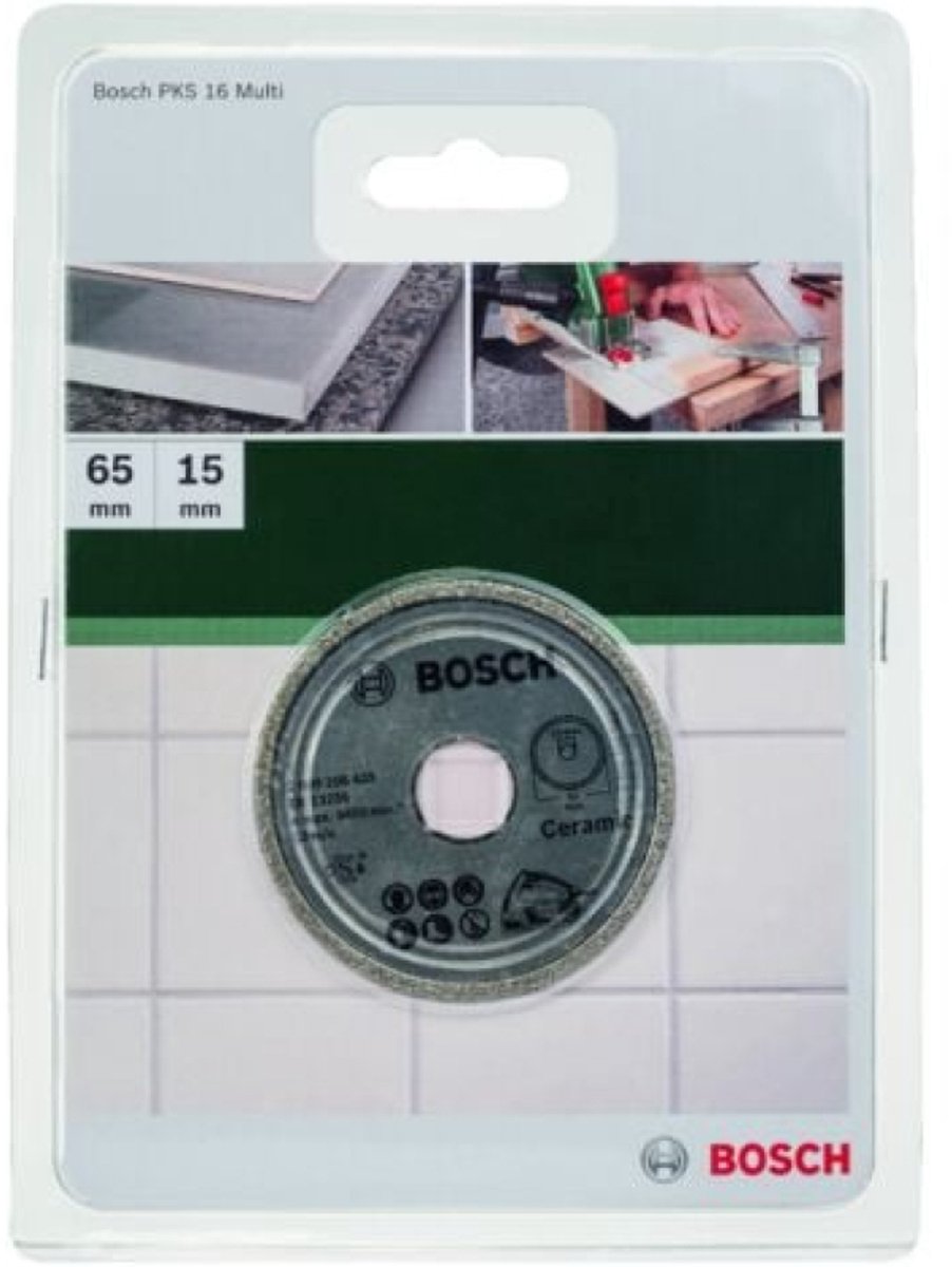 Lame de scie diamantée Bosch ø65x15mm - pour pks 16 multi