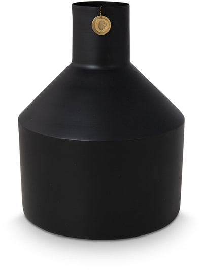 Vtwonen - basic - vase - noir - métal - 24x30cm