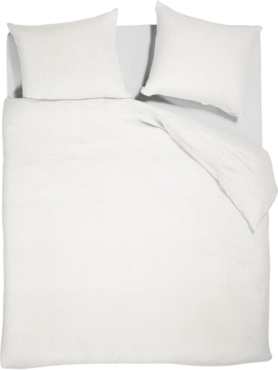 Housse de couette Vtwonen douce étreinte - double - 200 x 200 220 cm - blanc