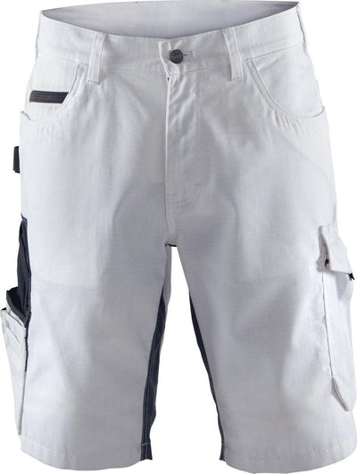 Blåkläder blaklader 1094 short de peintre avec stretch blanc gris foncé c54