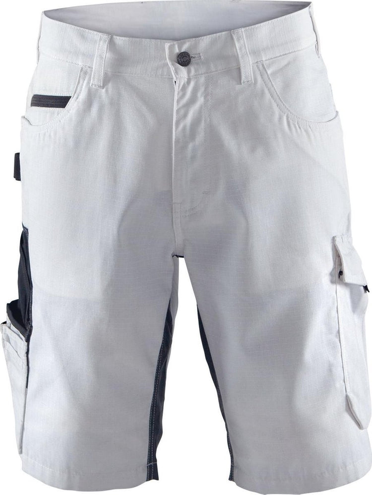 Blåkläder blaklader 1094 short de peintre avec stretch blanc gris foncé c54