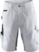 Blåkläder blaklader 1094 short de peintre avec stretch blanc gris foncé c54