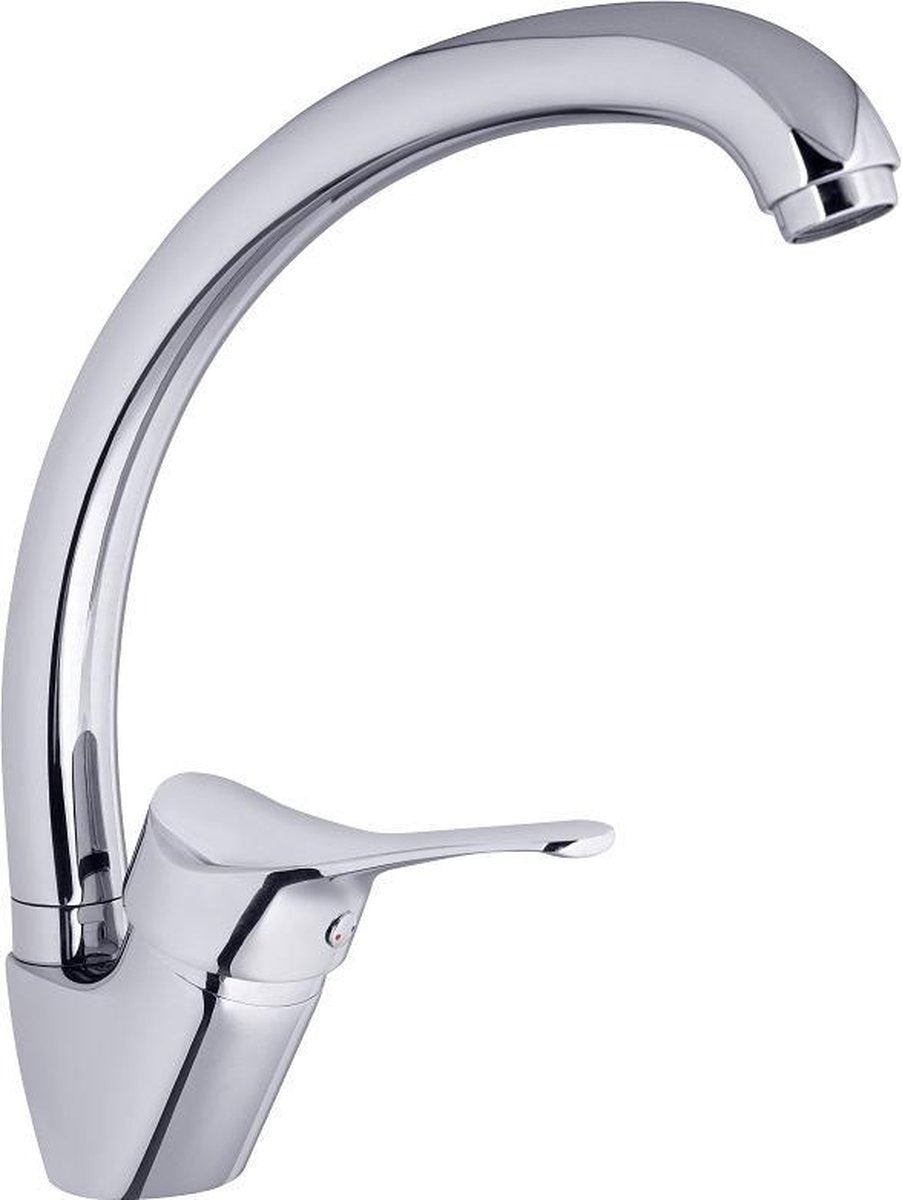 Robinet de cuisine Schütte attica - mitigeur - bec haut et pivotant - poignée latérale - chrome
