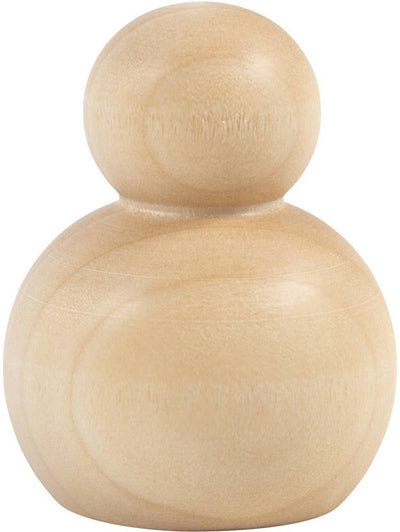 Figurine en bois Creativ company, ronde, h: 5 cm, 5 pièces 1 boîte